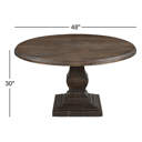Birch Lane™ Colbourne 48" Round Dining Table In Weathered Mango ...